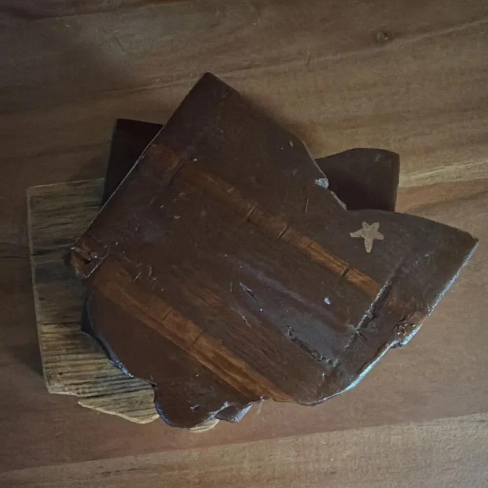 Rustic Ohio State-Shaped Wood Coaster Set of 3 with Cleveland Star Detail